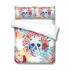 Floral Skull Duvet + Sham Set (Queen)